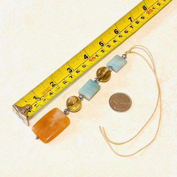 3/30$, Natural Gemstone Lucky Charm / Car Rearview Mirror Charm - Picture 7 of 9